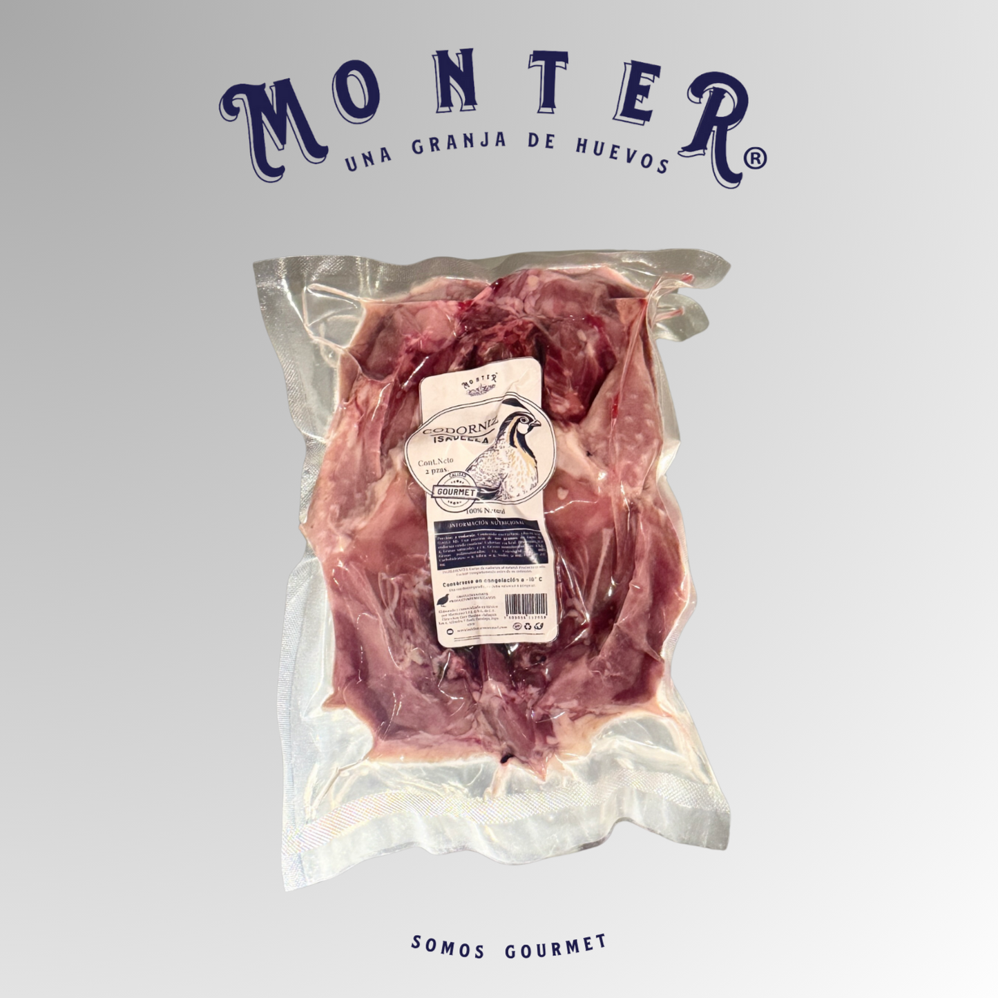 Carne de Codorniz Gourmet Monter – 2 Piezas (Aprox. 500g)